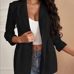 Lapel Neck Single Breasted Blazer size small